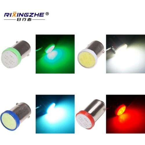 RXZ Car 10PCS/lot BA9S 434 T4W COB LED Lights Auto Interior Light door Reading Light Dashboard Dome Lamp DC 12V white red green