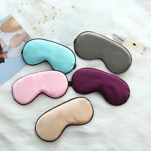 Sleeping Silk Eye Mask Night Sleep Cover Mask Silk Eye Bandage Soft Band For Women Men Relax Health Blindfold Travel Goggles Nap