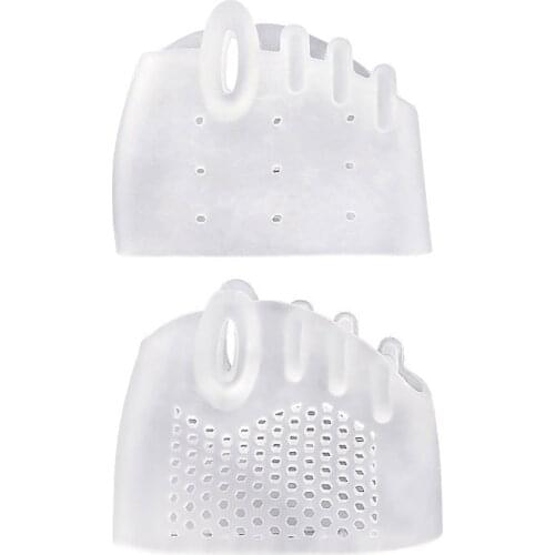 Silicone Forefoot Pads Toe Separator Cushion Pad Pain Relief Shoes Insoles Finger Toe Hallux Valgus Corrector Gel Pads Foot Care