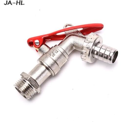 1/2 Inch Zinc Alloy Water Tap Lockable Faucet Garden Hose Faucet with Lock Connector Replacement Tools High quality