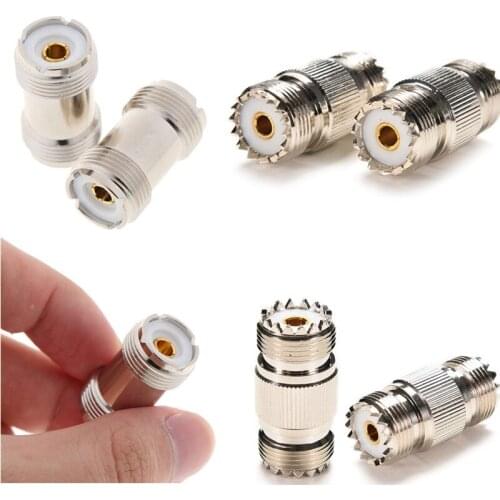 SO-239 PL259 UHF Female To Female RF Coax Cable Adapter Connector UHFKK M SO239 Coaxial Adapter Connector 1pc