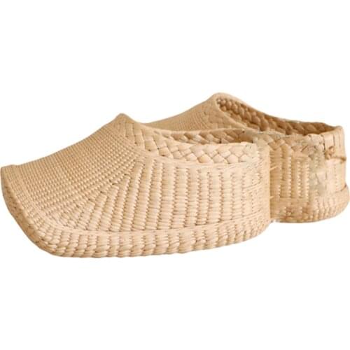Straw sandals tied with straw sandals for home use, floor heating, straw sandals, special handicraft straw sandals