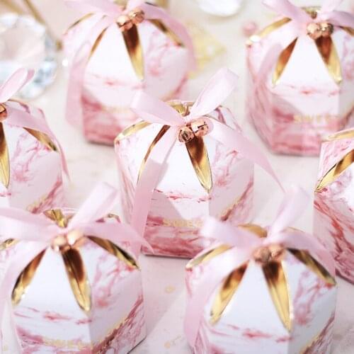Wedding Baby Shower Birthday Party favors Decoration Gift Candy Mongolian Yurts Shape Candy Box With Ribbon Chocolate Papeer Box