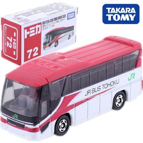 Takara Tomy Tomica No.72 HINO S'ELEGA JR BUS TOHOKU KOMACHI Model Kit 1:156 Miniature Car Hot Pop Mould Diecast Baby Toys