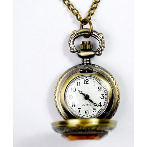 Vintage Engraved Arabic Number Quartz Pocket Watch with Chain Birthday Gift relogio masculino zegarek damski 2019 New Hot Sale V