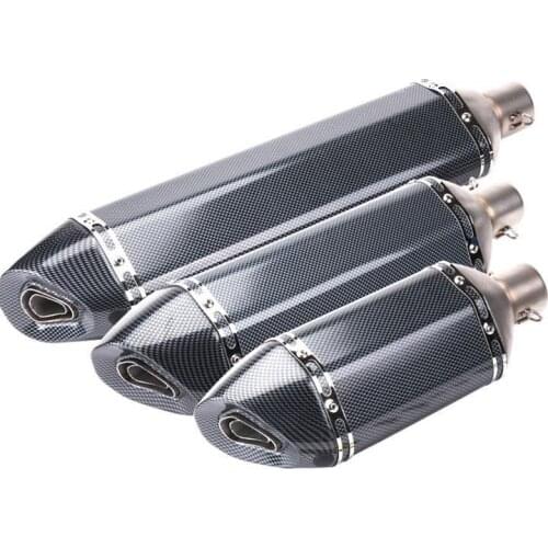 570mm 470mm 370mm Inlet 51mm Motorcycle Yoshimura Exhaust Pipe Motorbike Muffler Exhaust Escape Tail Tube with DB Killer for R25