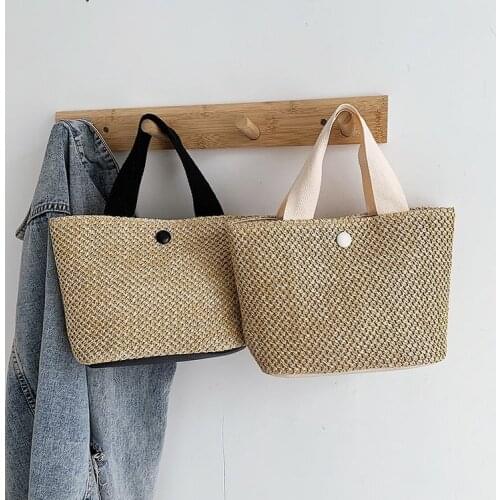Country style Women Small Handbag Retro straw womens Shoulder bag Beach vacation summer woven bag