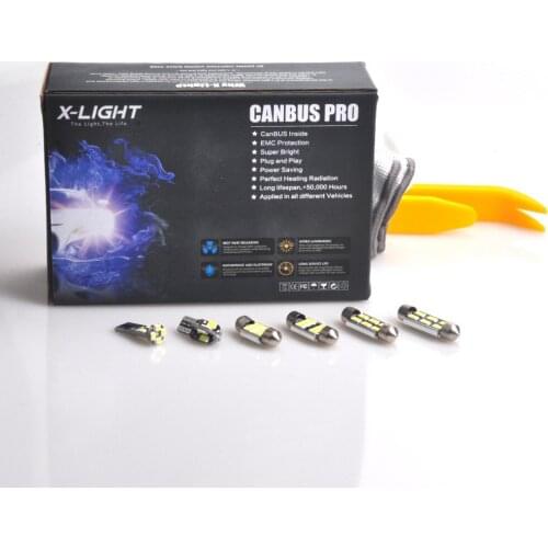 10pcs Canbus Pro Xenon White Premium LED Interior Light Kit for 2006 to 2011 Volkswagen PASSAT (B6) with install tool 5630SMD