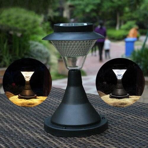 16 LED Outdoor Garden Path Landscape Fence Yard Pillar Lamp Solar Powered LED Light