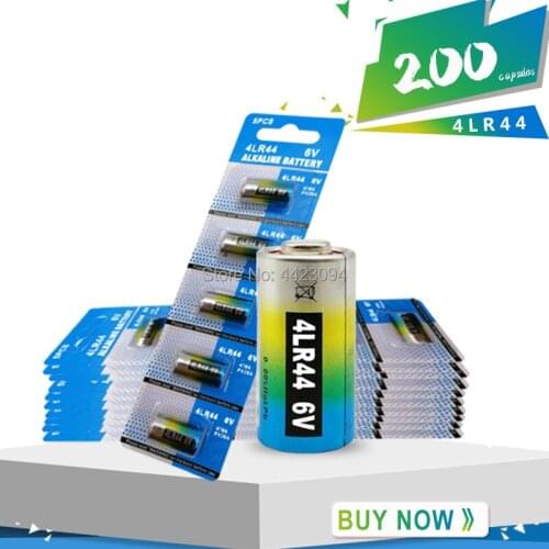 200Pcs/40 card 4Lr44 6V 476A L1325 Dry Alkaline Battery Car Remote Control Clock Toy Calculator High Capacity