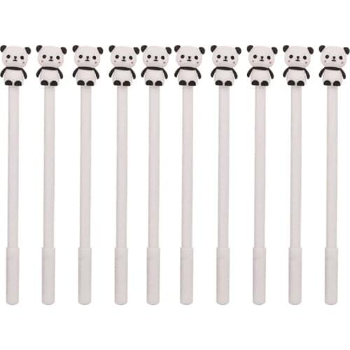 2021 New Pack of 10 Refillable Gel Pen Quick-drying Smoothly Gel Pen 0.5mm Marker Liners