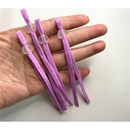 Free ship 100Pcs Flat Mask Elastic Band Rubber Rope Ear Hanging Rope Adjustable DIY Soft Black White Elastic Sewing Mask Craft