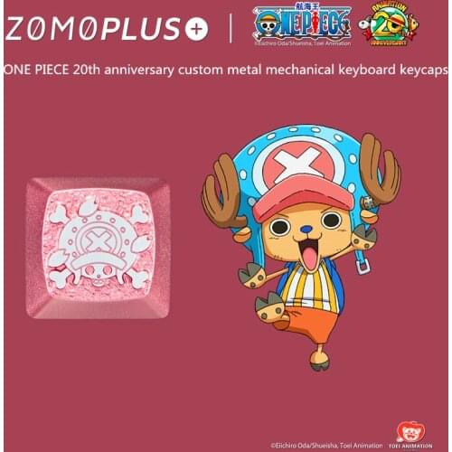 Key cap ONE PIECE mechanical keyboards keycap personality design,Tony Tony Chopper aluminum alloy Cherry MX axis keycaps