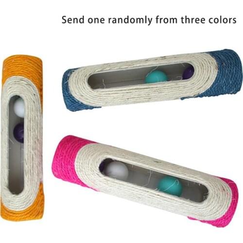 Dorakitten 1pc Kitten Play Toy Sisal Funny Cat Ball Toy Cat Scratcher Toy Pet Interactive Toy Pet Supplies Pet Accessories