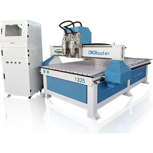 Double Head 3 Axis CNC Router 1325 Wood Carving Machinery Woodworking Buddha Door German Furniture