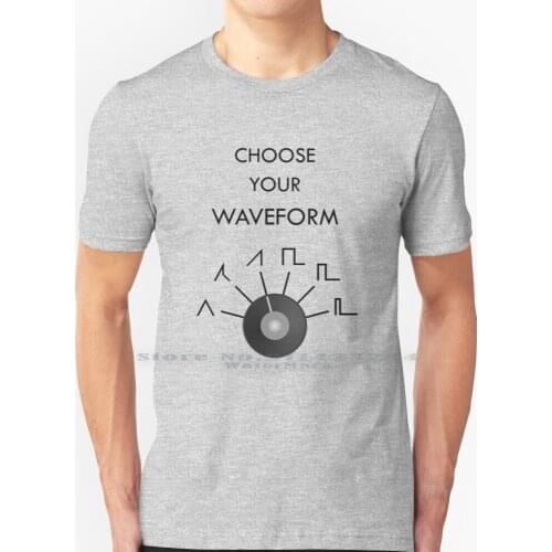 Choose Your Waveform-Black T Shirt 100% Pure Cotton Moog Synth Novation Arturia Bass Station Mininova Ultranova Electronic