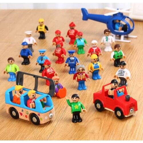 SAMOHTOY All Kinds of Small Man Doll Model Character Railway Accessories Educational DIY Original Toy Gifts Kids Fit Thoma s