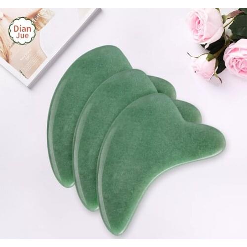 Aventurine Gua Sha Jade Stone 100% Natural Jade Facial&Body Massage Guasha Tool
