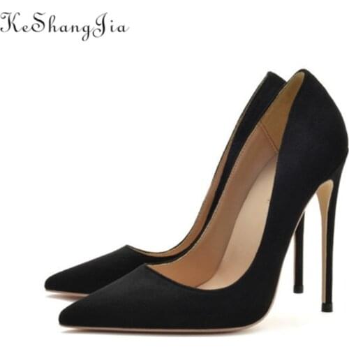 Замшевые туфли-лодочки Keshangjia China At AliExpress