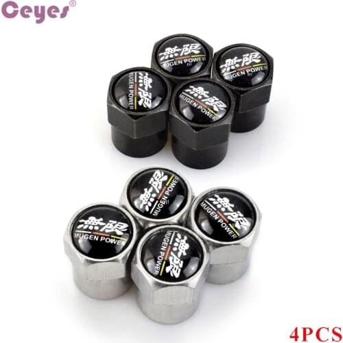 Car Valve Caps For Honda Mugen Power Civic Accord CRV Hrv 2016 2018 2020 Accessories Car Styling Wheel Tire Tyre Stem Covers