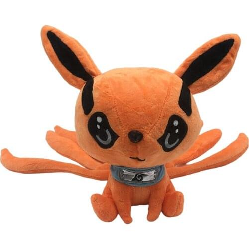 25cm Anime Plush Toy Kurama Kyuubi Nine Tales Fox Soft Stuffed Doll