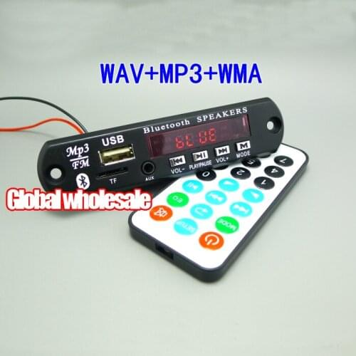 2pcs Bluetooth MP3 Decoding Board Module with display / USB/TF/Bluetooth/FM/LINE MP3/WMA/WAV audio decoding speakers module