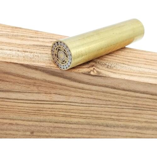 Mosaic Pin Make knife slingshot Handle screw Nut rivet (12mm x 50mm) brass and stainless steel Tube Universe mystery