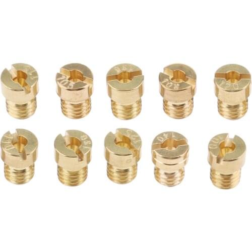 10pcs Motorcycle M5 Thread Main Jet Kit for Carb Carburetor 100-140 Sets 10 Size