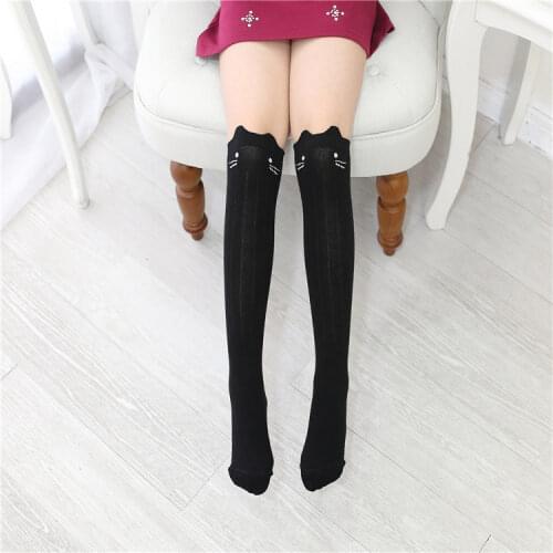 New Cartoon Children Socks Cotton Baby Girls Socks Knee High Long Kids Socks For Toddler Girl Clothing Accessories