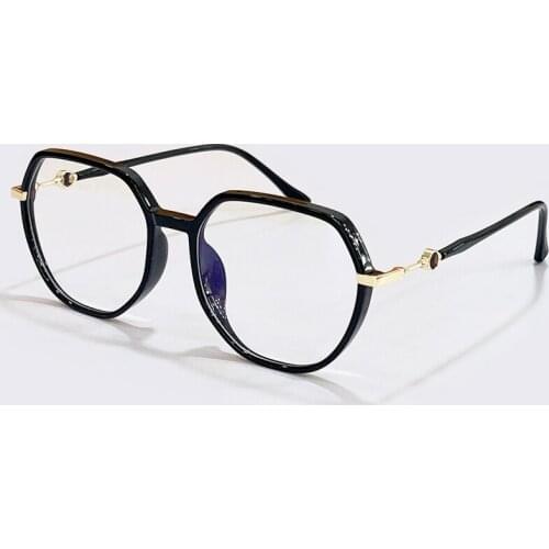 New Fashion All-Match Square Women Men Spectacle Eyeglass Brand Designer Alloy Acrylic Optical Frame Gafas De Mujer