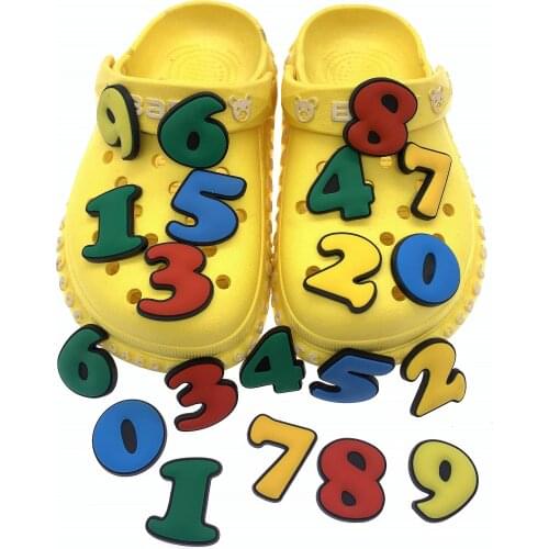 Wholesale Mix 50PCS Soft PVC Shoes Charms Boys Girls X-mas Gifts Candy Color Shoes Decoration Accessories Croc Jibz Buckle