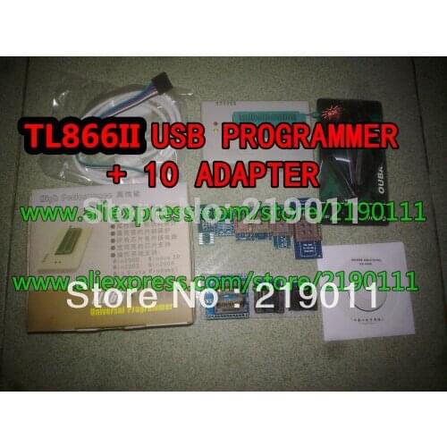 Free Shipping 100% Original New MiniPro TL866II PLUS Programmer / TL866 Universal MCU Programmer + 10 free Items