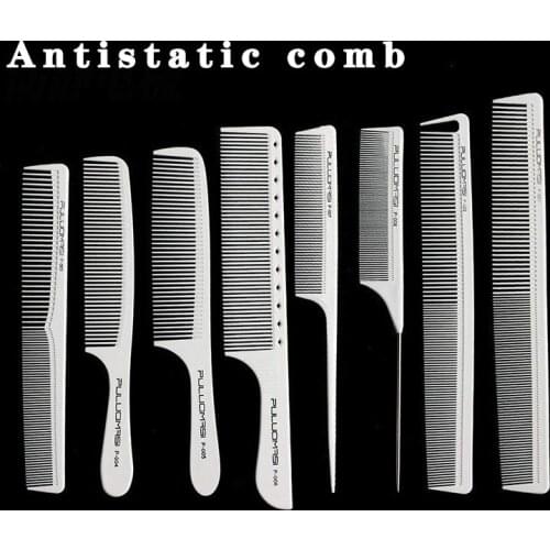 Hairdressing tip-tail comb hair stylist haircut comb perm plate close-tooth comb heat-resistant anti-static comb Plastic strong