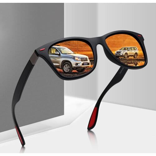 Men Vintage Brand Design Polarized Sunglasses Men Women Driver Shades Male Sun Glasses Square Mirror Summer Women Men Oculos