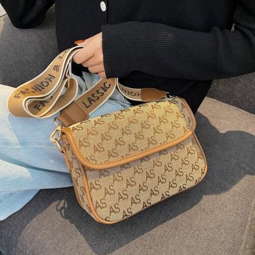 Brand Design Vintage Printing Simple Shoulder Bag for Women Fashion Exquisite Crossbody Bag Female Luxury High Quality Handbag