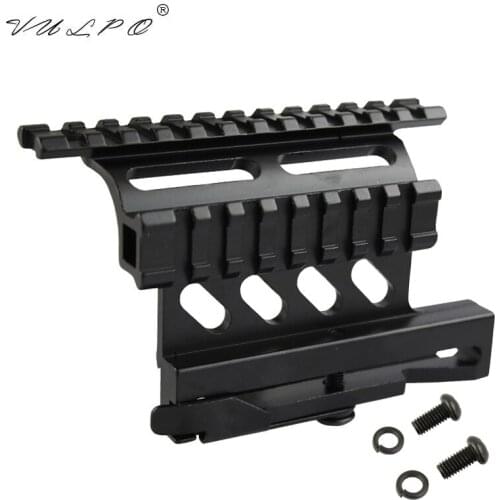 VULPO Airsoft Tactical AK Serie Rail Side Mount Quick QD Style AK47 AK74 SAIGA Detach 20mm weaver rail for Hunting Airsoft Scope