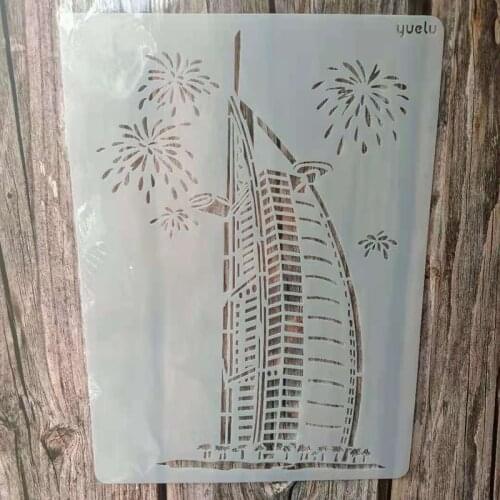 A4 Size DIY Craft Sailboat Stencil for Painting on Wood,Fabric,Walls Art Scrapbooking Stamping Album Embossing Paper Cards