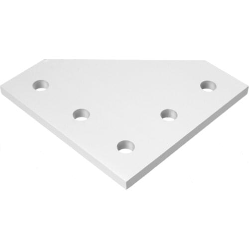 1Pcs Sliver 90 Degree Joint Board Corner Angle Bracket with 5 Hole For 2020 Aluminum Profile/3D Printer Frame