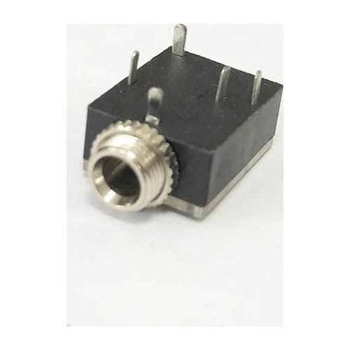 10pcs 3.5 Headphone Jack Two-channel Stereo Rib Earphone Socket 6mm