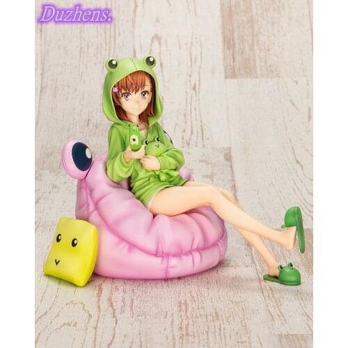 100% Original genuine Toaru Kagaku No Railgun Misaka Mikoto Frog pajamas Action Figure Anime Figure Model Toys Figure Doll Gift