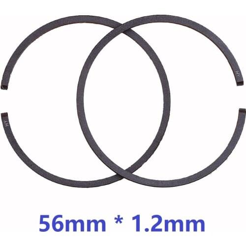 2pcs/lot High quality Piston Ring 56mm * 1.2mm Fit for Chainsaw 860 484 Cylinder Piston Repair Parts