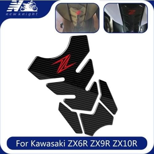 For Kawasaki ZX6R ZX9R ZX10R Z1000 Z750 ZXR400 ZRX400 ZZR400 Motorcycle 3D Decal Gas Oil Fuel Tank Pad Protector Sticker Case