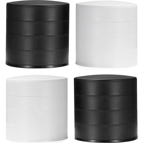 4 Pcs Jewelry Box Storage Box Gift Box Jewelry Storage White and Black