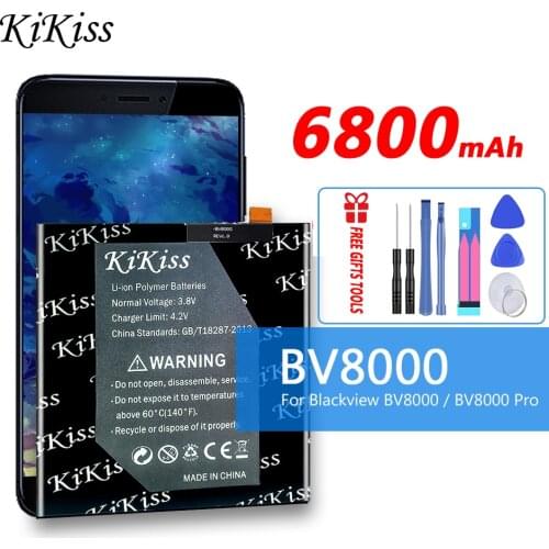 100% New Cell Phone Bateria Original Kikiss Bv8000 Battery For Blackview BV8000 BV 8000 Pro 8000pro V636468P Smart Mobile Phone
