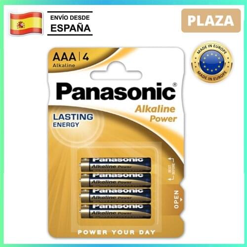 Panasonic AAA batteries LR03 1.5V, Original Alkaline Power Battery, Power Protection 7 years, fast shipping from Spain