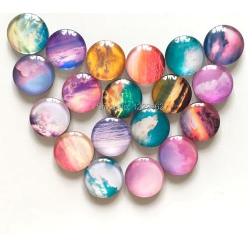 Free shipping (14pcs/lot)Various Cloud Crystal Glass fridge magnet Colorful Refrigerator Magnet Kitchen/Home Decor