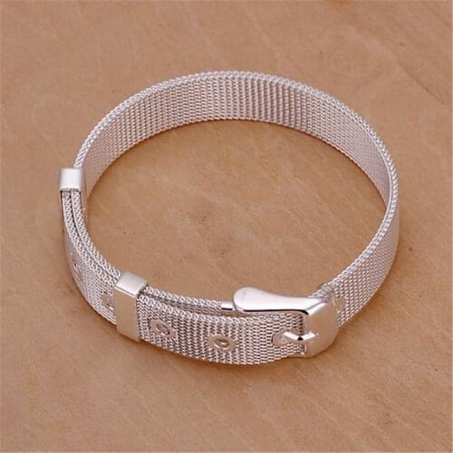 Charm 10mm Silver color fashion Elegant Beautiful fine magnificent Noble 10MM chain bracelet Top quality Christmas H237