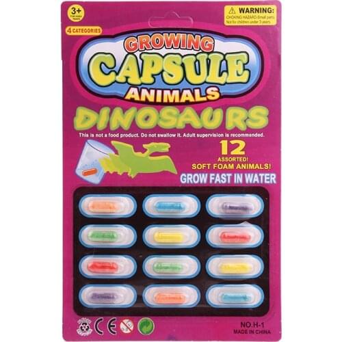 Kids Bath Toys Grow Capsule Swell Creative New Exotic Magic Soft Baby Cognition Toy Early Educational Toys Cartoon Dinosaur Toys