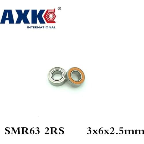 Axk 3x6x2.5 Smr63 2rs Cb Abec7 3x6x2.5mm Stainless Steel Hybrid Ceramic Ball Bearing