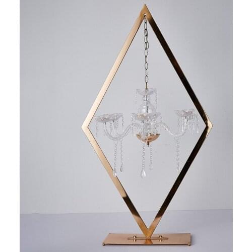 Creative diamond candle holder European wedding romantic candle holder Western food table decoration wedding props